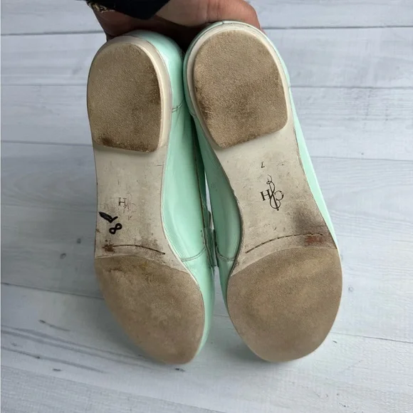 Cole Haan Mint Green and Cream Women's Loafers Size 7 - Picture 6 of 6
